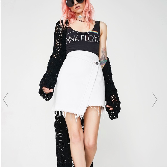 One TeaspoonWild Thing Denim Skirt Midi